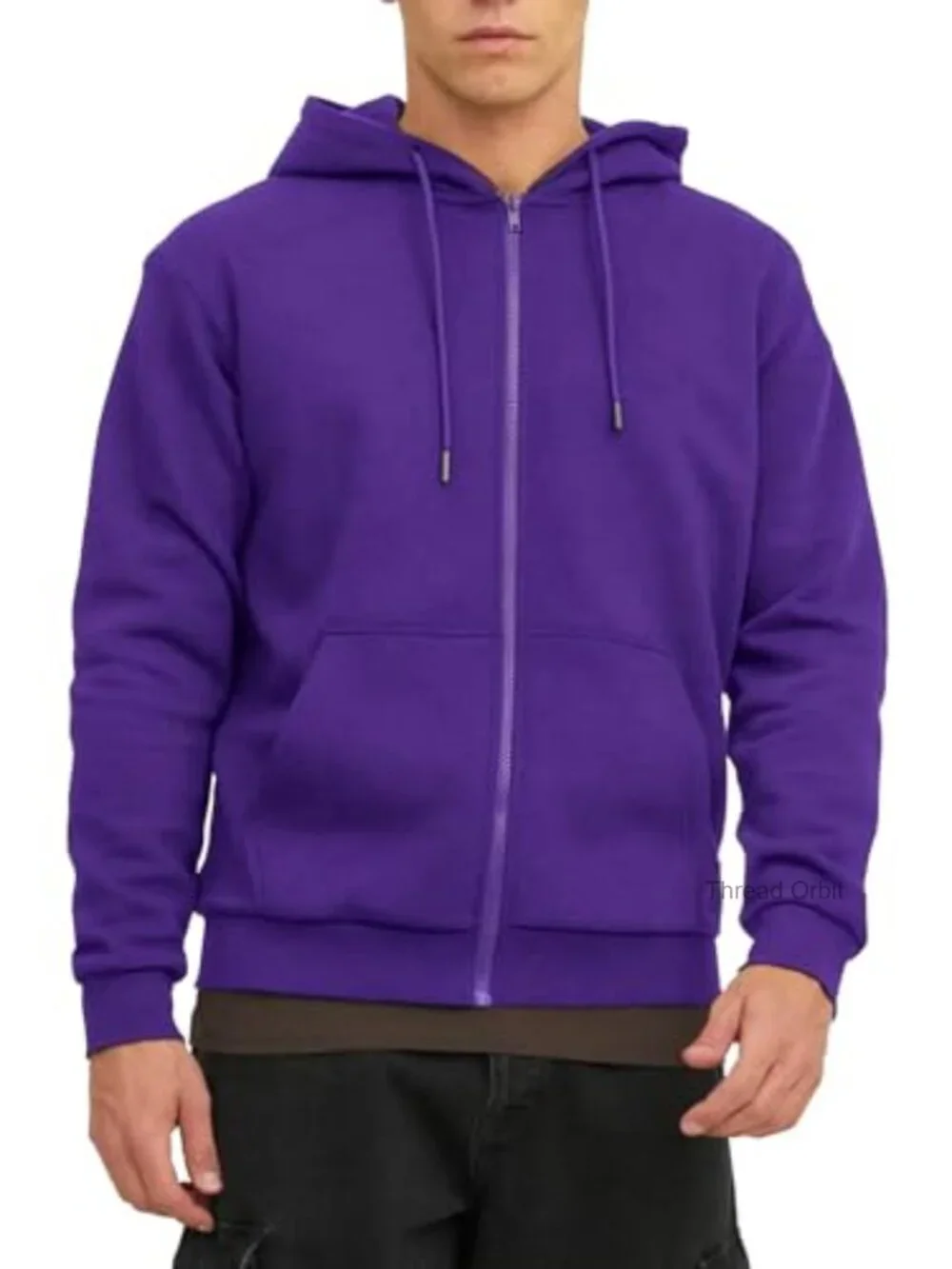 Men's Zip Up Hoodie Athletic Long Sleeve Fleece Hooded Sweatshirt Midweight